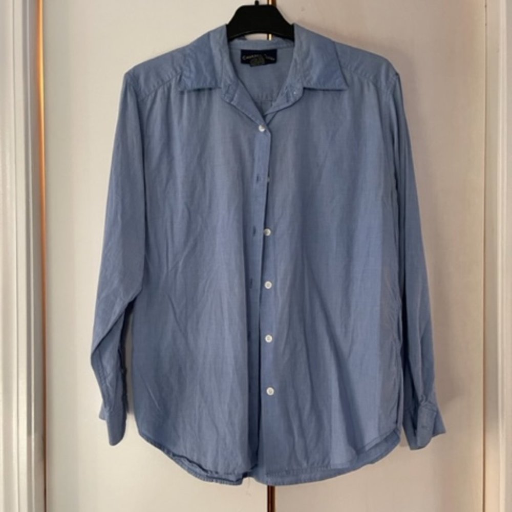 Blue button down dress shirt
